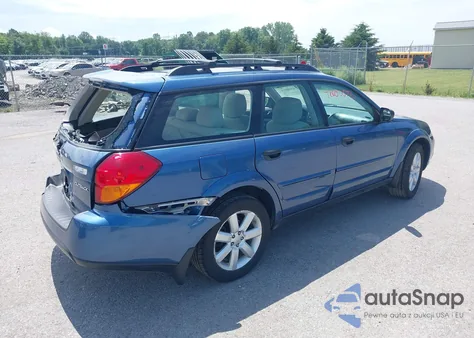 2007 Subaru Outback 2.5I z USA, uszkodzony, nr VIN 4S4BP61C977321595